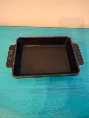 Staub Cast Iron Rectangular Baking Dish No. 15 Black Made in France Gratin Pan